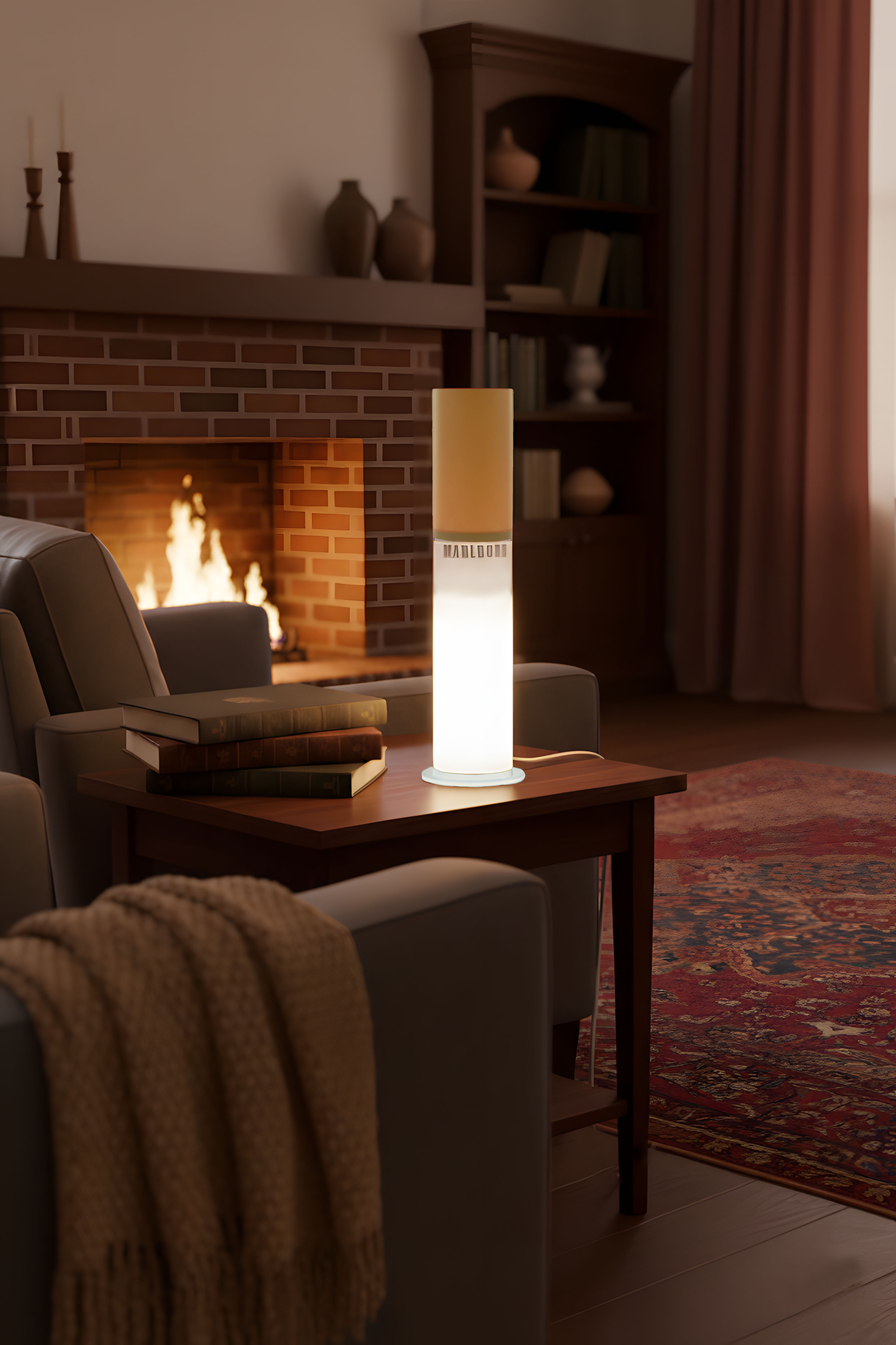 Vintage Retro Marlboro Lamp Inspired With USB Light - 14 Inch Mini Cigar Lamp